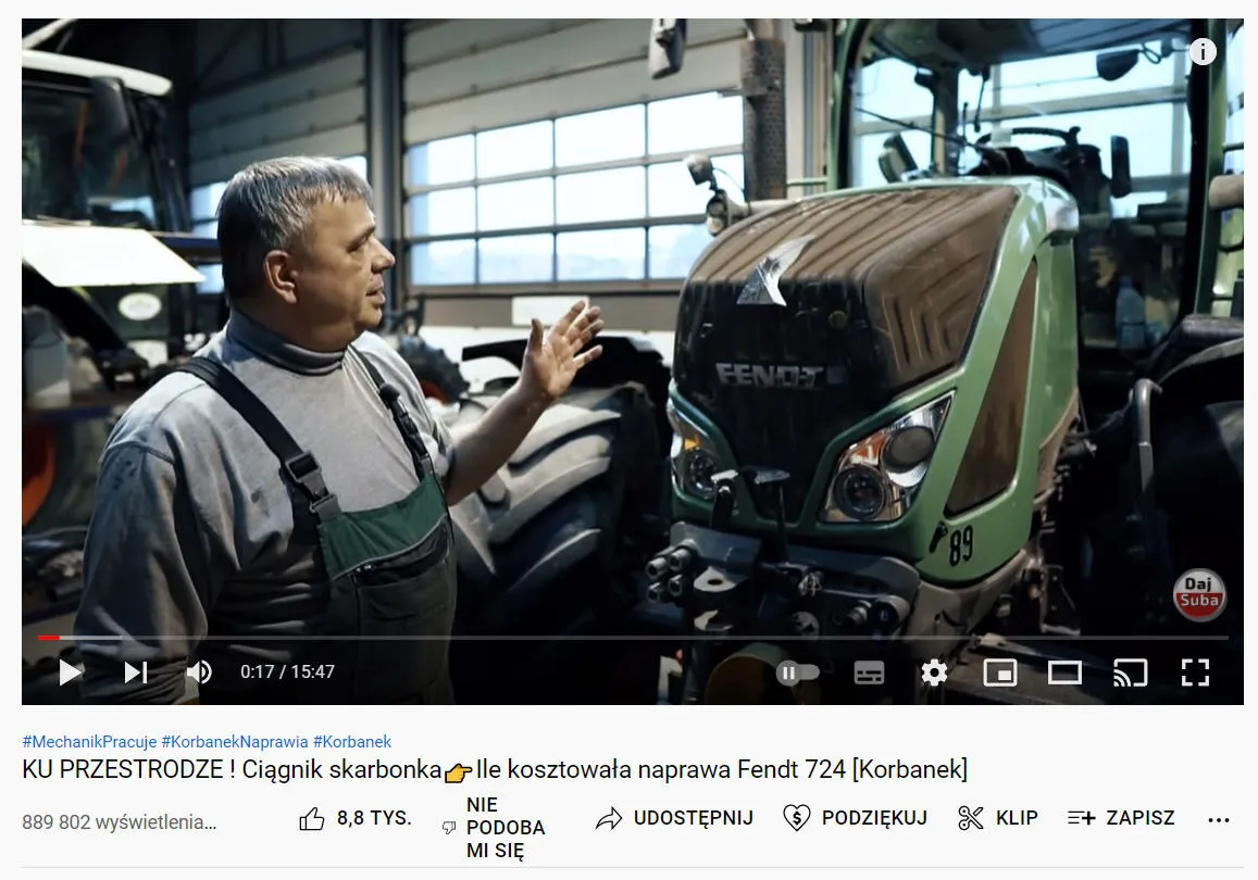Kadr z filmu Youtube