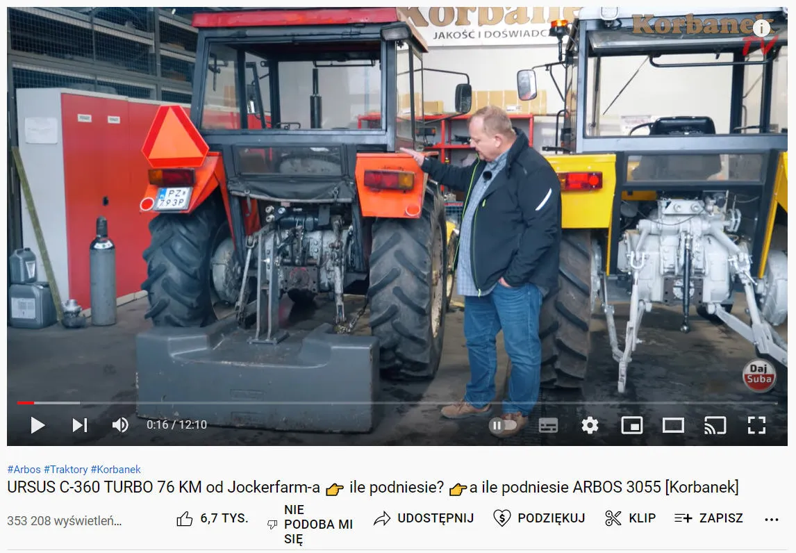 Kadr z filmu Youtube lista
